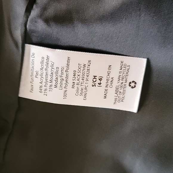 Faux Fur Vest Black Size S - Picture 5 of 9